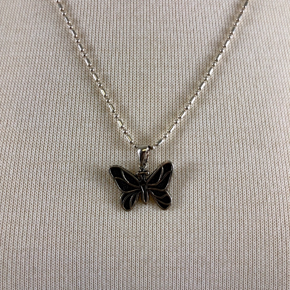 Silver Butterfly Necklace